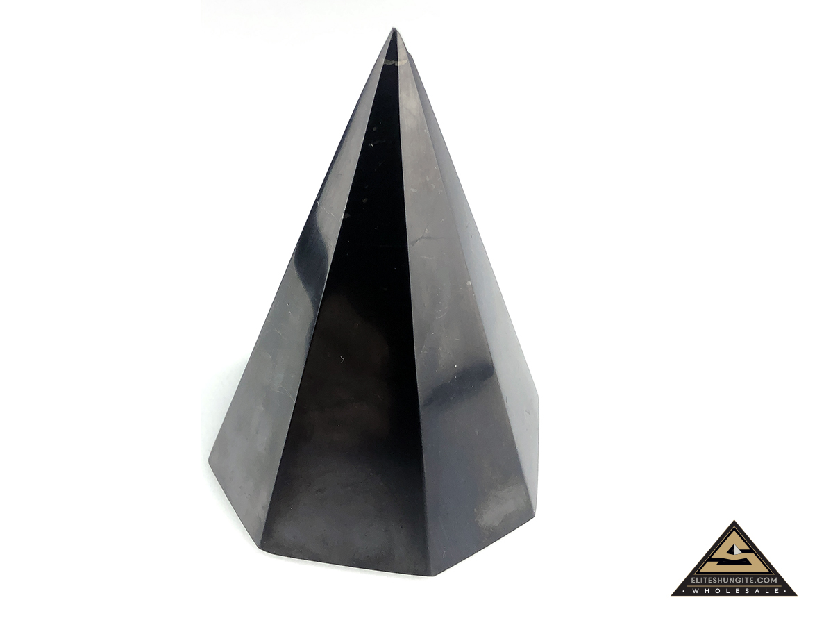 Pyramid Nubian type 8 edge, h 14 cm by eliteshungite.com