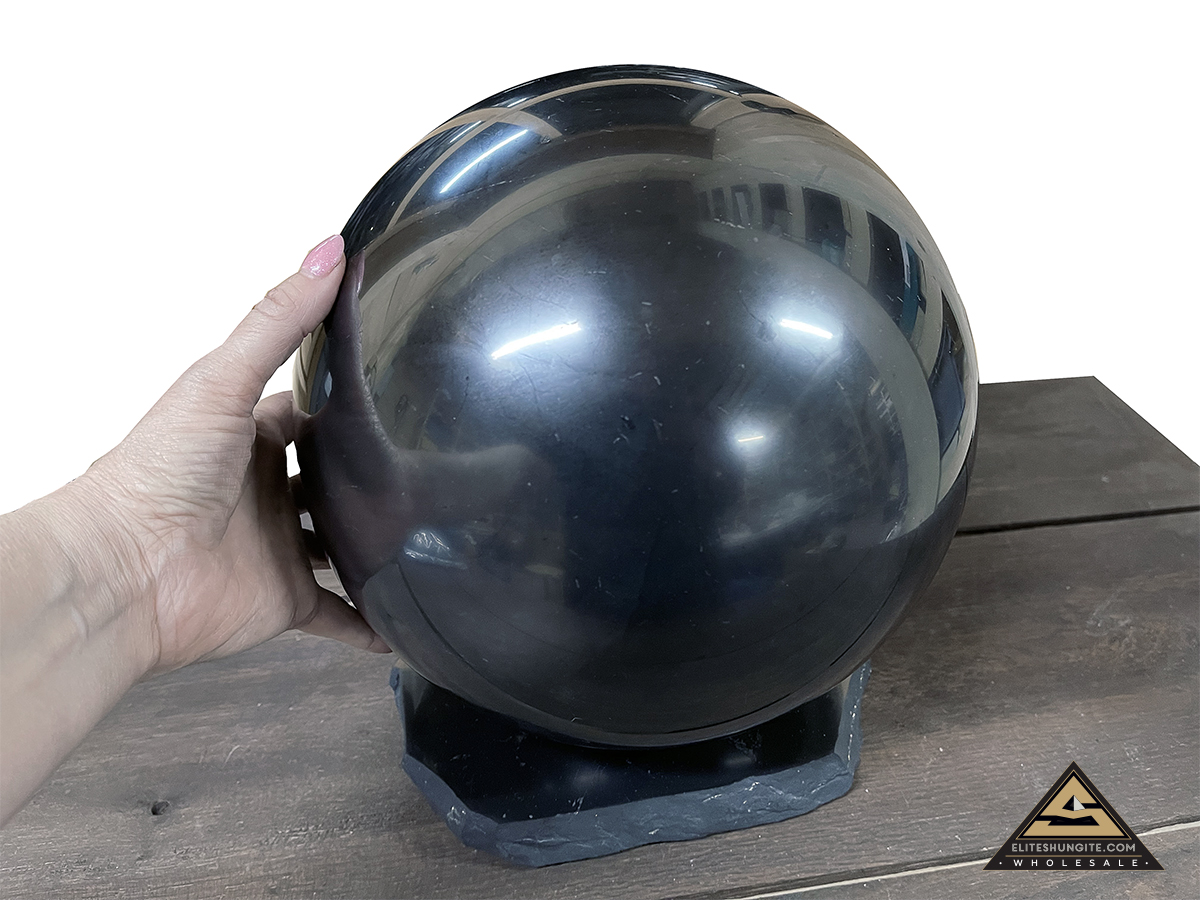 Ball diam. 25 cm by eliteshungite.com
