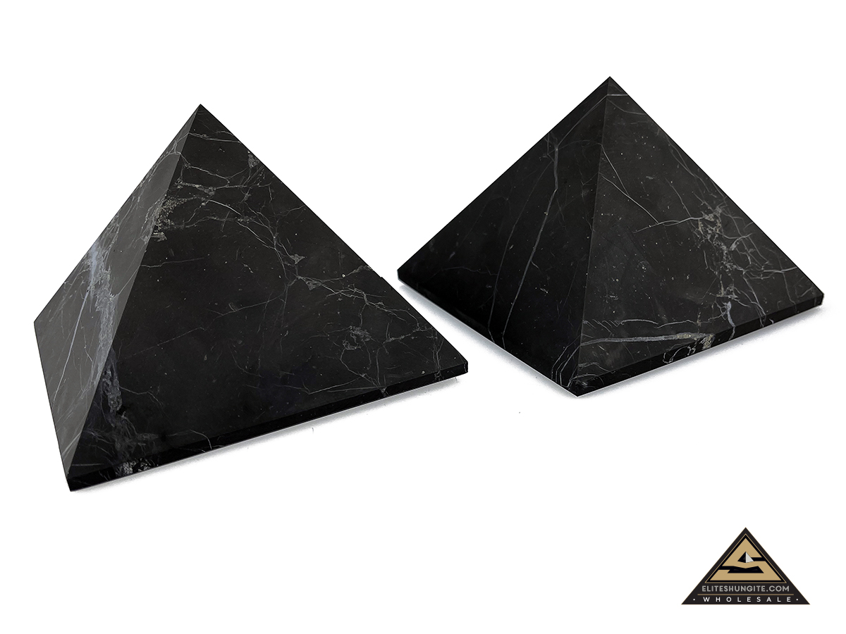 Pyramid 12 x 12 cm  n/polished by eliteshungite.com